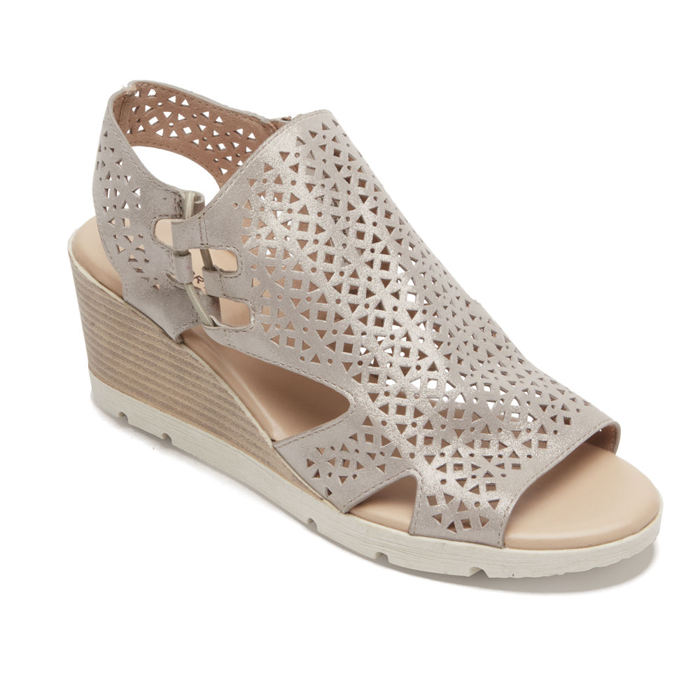 Rockport Singapore Womens Sandals - Hadley Bungee Grey - UH8421560